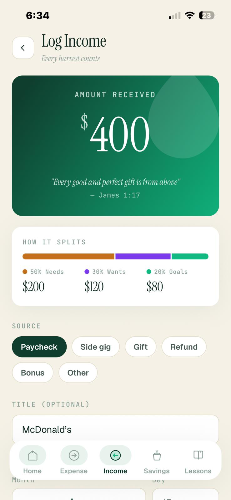 Income